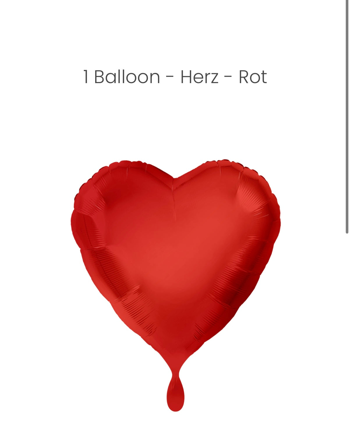 Balloon - Herz - Rot