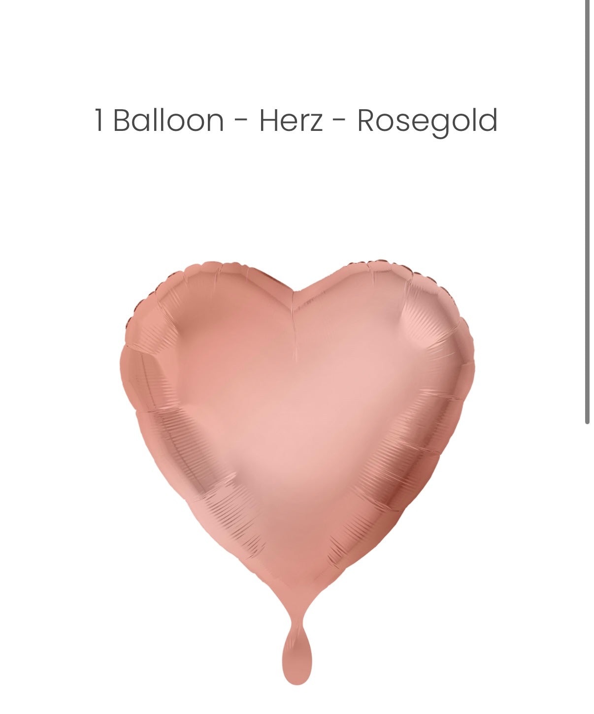 Balloon - Herz - Rosegold