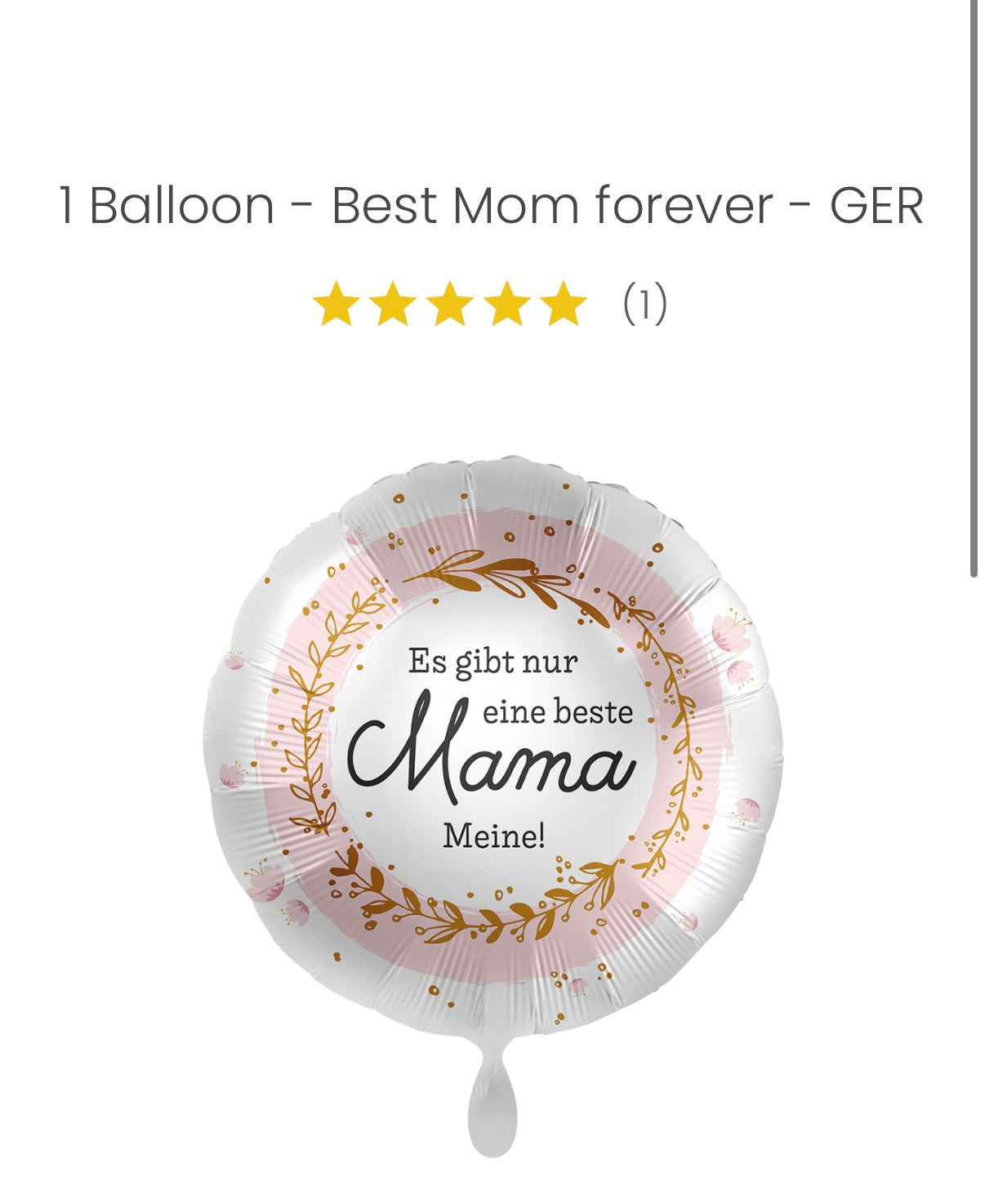 Balloon - Best Mom forever - GER