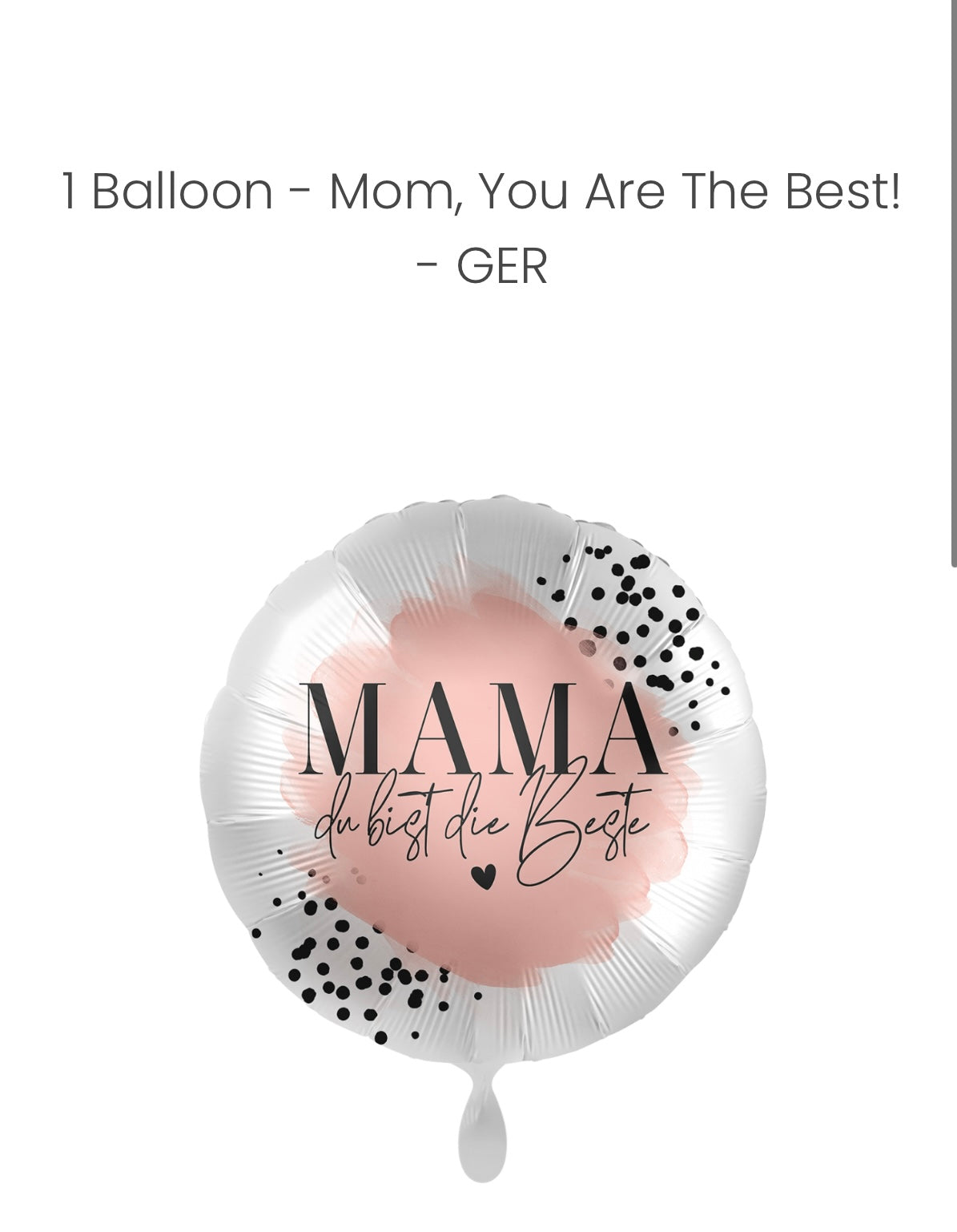 Balloon - Mom, You Are The Best! - GER