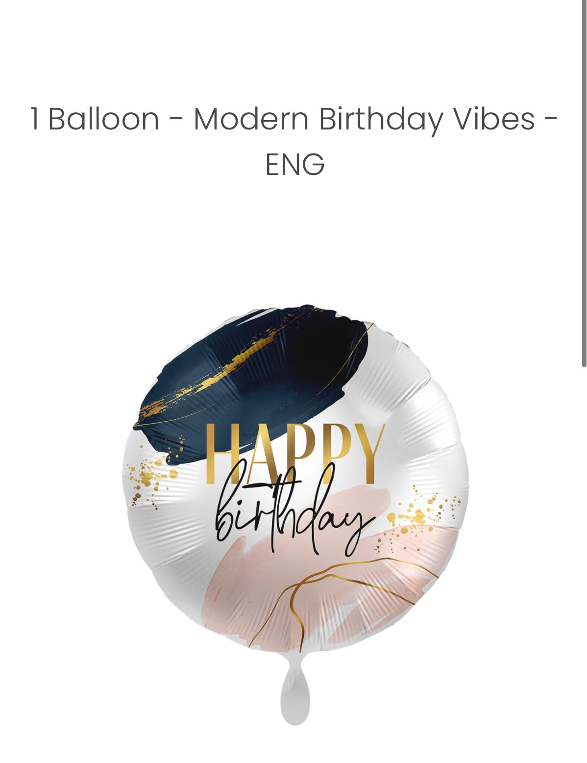Balloon - Modern Birthday Vibes - ENG