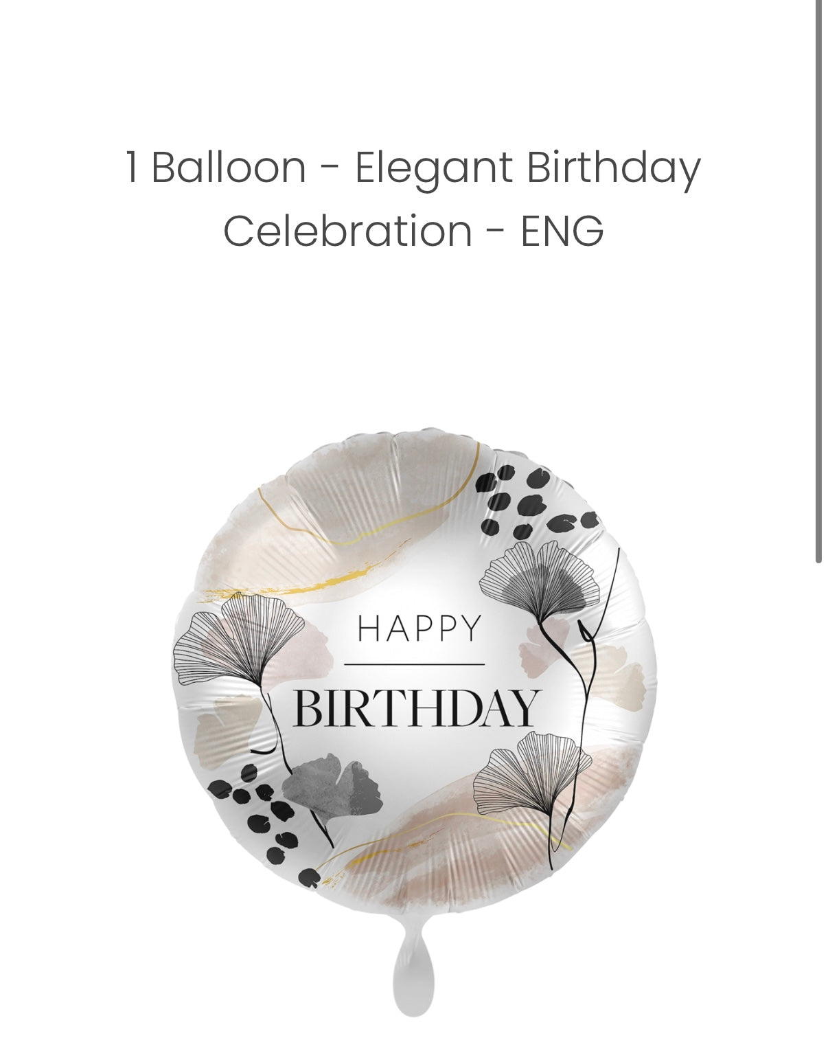 Balloon - Elegant Birthday Celebration - ENG