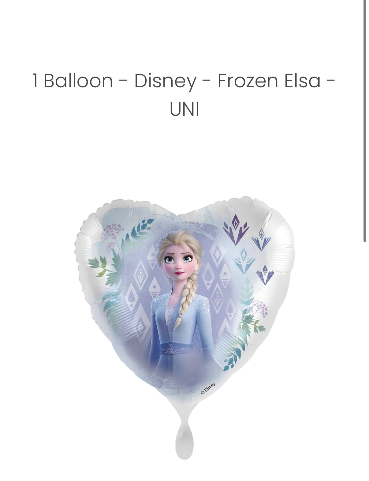 Balloon - Disney - Frozen Elsa - UNI - ENG
