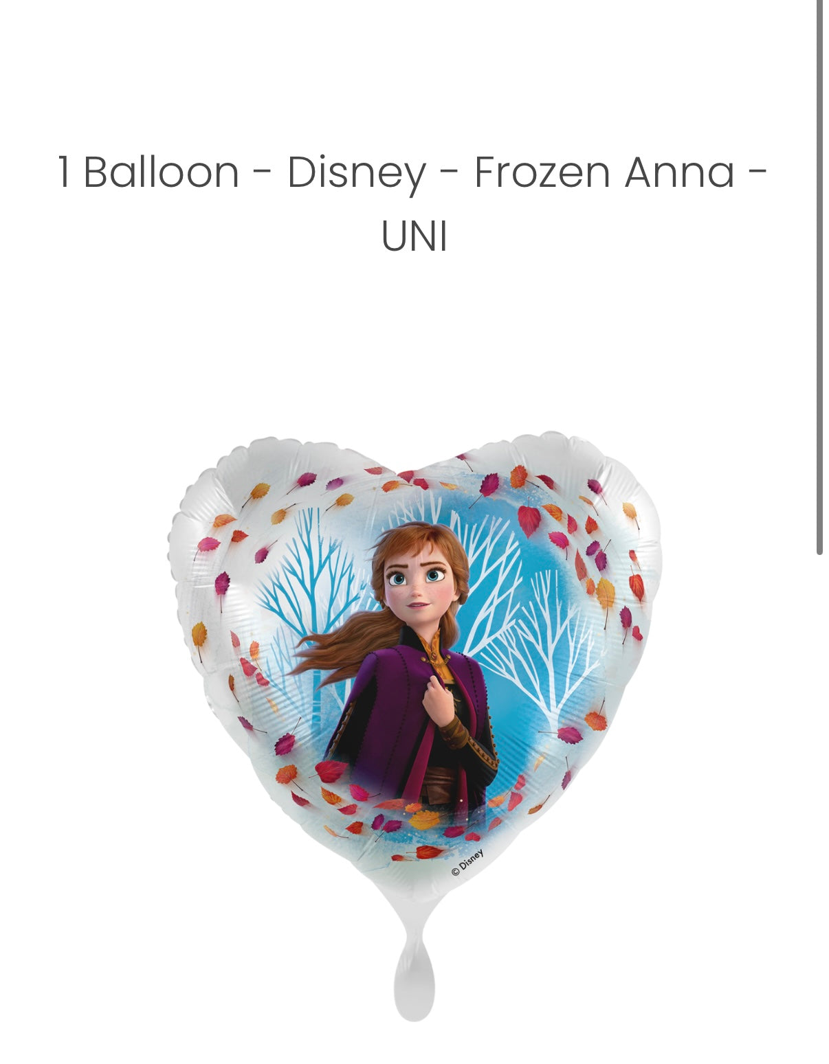 Balloon - Disney - Frozen Anna - UNI - ENG