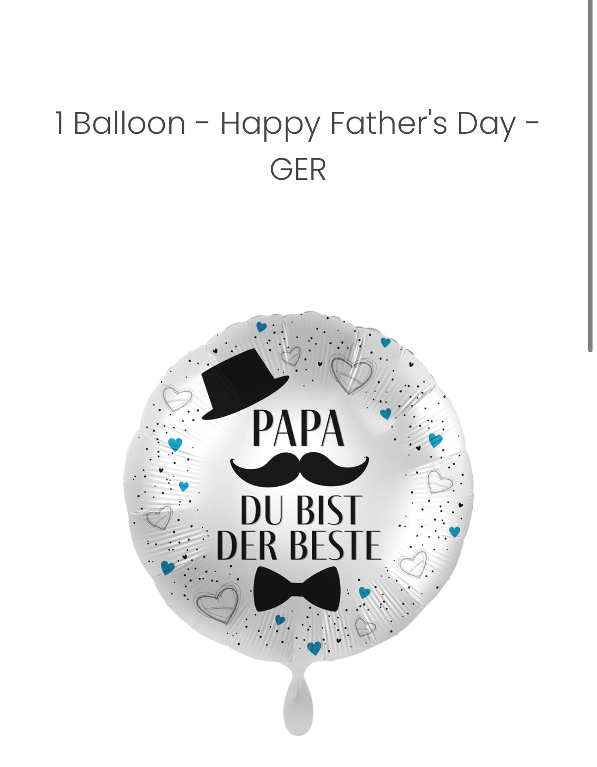 Balloon - Happy Father's Day - GER