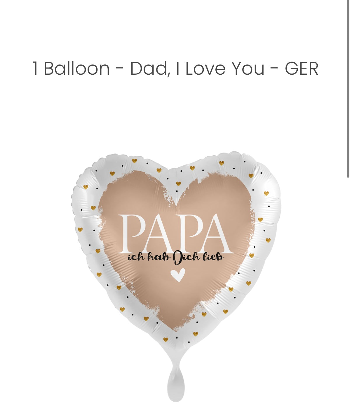 Balloon - Dad I Love You - GER