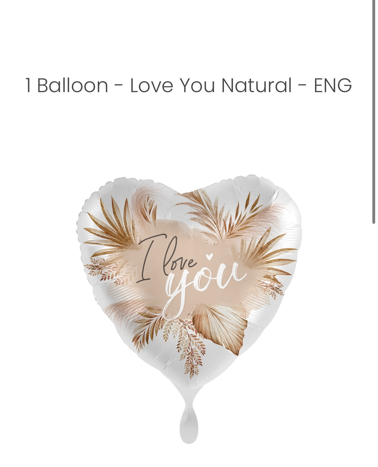 Balloon - Love You Natural - ENG